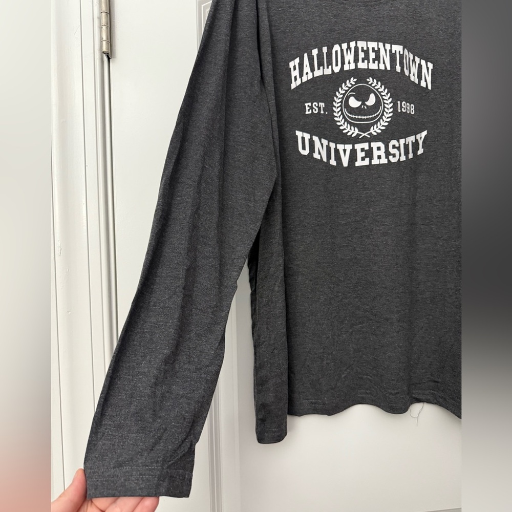 Nightmare Before Christmas Halloweentown University long sleeve tee NWT - Picture 2 of 6